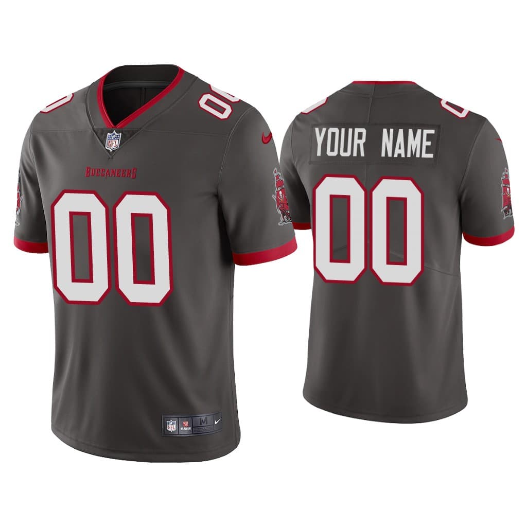 Men's Tampa Bay Buccaneers New Grey ACTIVE PLAYER Custom Vapor Untouchable Limited Stitched NFL Jersey